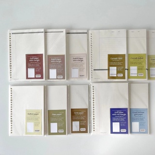 Tập giấy refill sổ còng Binder CRABIT A4 A5 B5 30 26 20 lỗ ghi chép, làm Bullet Journal – Giao hỏa tốc