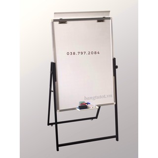 Bảng Flipchart Eco 90x120cm viết bút lông, điều chỉnh chiều cao thuận tiện ( Tặng bút, bông lau, nam châm, giấy A1)