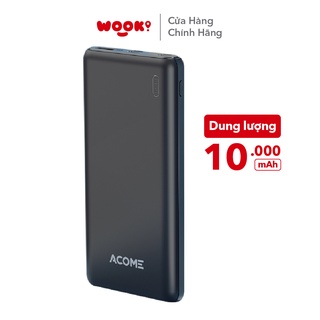 Pin Sạc Dự Phòng Sạc Nhanh Công Suất ACOME AP108 Dung Lượng 10000mAh Hàng Chính Hãng Bảo Hành 12 Tháng 1 Đổi 1