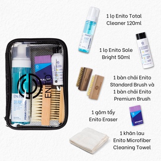 Bộ Vệ Sinh Giày Tổng Hợp Enito Ultimate Sneaker Care Kit - Chuyên Dùng Để Vệ Sinh Giày Sneaker, Giày Da Lộn, Tẩy Ố Vàng