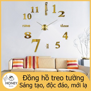 【JDD】Đồng hồ treo dán tường DIY dễ lau chùi, trẻ trung và sang trọng với đường kính 50-70cm và  70-90cm