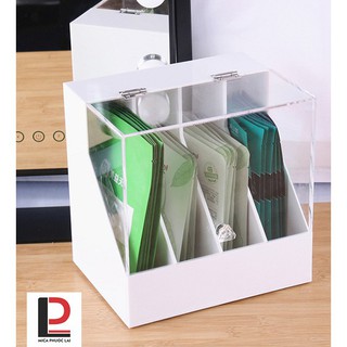 Hộp mica đựng mặt nạ/ mask, hộp acrylic cao cấp có nắp đậy