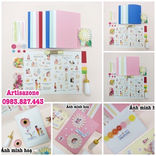 Kit thiệp 8/3 - 20/10 tự trang trí- Kit 05 phôi thiệp hoặc 10 phôi thiệp (Đọc kỹ mô tả sản phẩm)