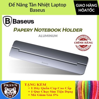 Đế Nâng Tản Nhiệt Cho Macbook, Laptop Baseus Papery Notebook Holder Siêu Mòng, Nhẹ, Dễ Xếp Gọn Bằng Hợp Kim Aluminum