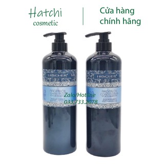 Bộ Dầu Gội-Xả Phục Hồi Hischer Argan Oil 1000ML-Chính Hãng