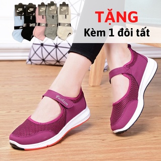 Giày Thể Thao Nữ, Giày Nữ Chạy Bộ Phối Màu Siêu Nhẹ Phối Lưới Thời Trang - GN06