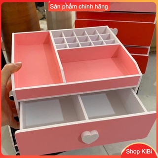 Kệ mỹ phẩm 2 tầng size 25cm nhiều màu