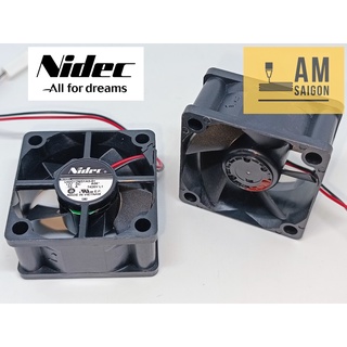 Quạt Nidec 4cm dày 2cm 4020 12V dòng thấp chạy êm fan tản nhiệt hàng Nhật tồn kho mới chưa sử dụng