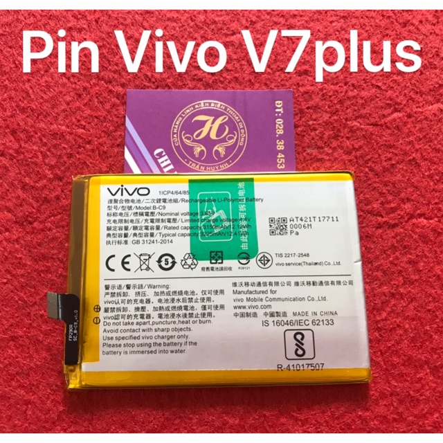 Pin vivo v7 plus(model:B-C9)