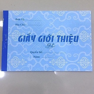 Lốc 10 quyển giấy giới thiệu 1 liên
