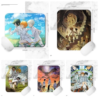 Miếng lót chuột IN HÌNH Yakusoku no Neverland Miền đất hứa anime chibi tiện lợi xinh xắn