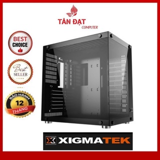 ( Siêu Rẻ )Vỏ Case Máy Tính XIGMATEK AQUARIUS S - BLACK (No Fan) - Chính hãng Mai Hoàng