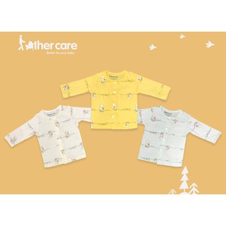 Áo sơ sinh FatherCare Cài giữa Dài Tay - Họa Tiết Chuột Little One FC007