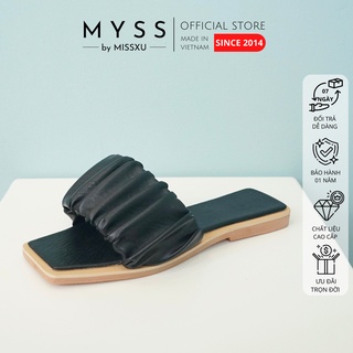 Dép nữ quai ngang nhún có viền 1cm thời trang MYSS - DE65