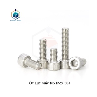 Ốc - Bulong Lục Giác Inox 304 M6 (6mm) - (10con)