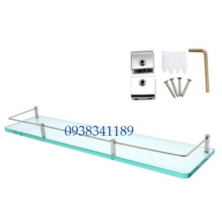 (RẺ VÔ ĐỐI)Kệ gương kính cường lực inox 304, kệ gương nhà tắm
