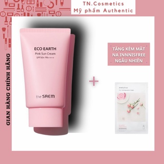 Kem Chống Nắng The SAEM Eco Earth Power Pink Sun Cream SPF 50+ PA++++ 50g KCN154