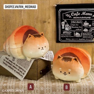 [TOREBA] Thú bông bánh mỳ Yeast Ken - Shiba Rolled Bread Big Plushy Nhật mẫu mới 2021