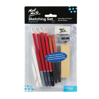 Set chì cơ bản Mont Marte Sketching Set Signature - 13pcs