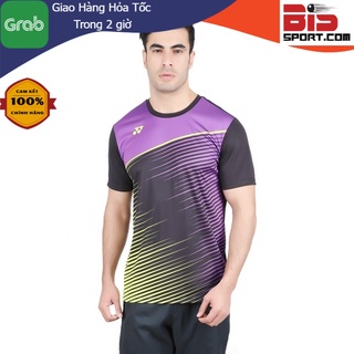 Áo Cầu Lông Yonex Chính Hãng Tím Đen Cao Cấp - Chất Thu Mềm Mịn