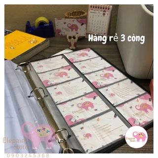 Sổ đựng lomo card, visit card bìa da 600 card (cỡ thẻ ATM)