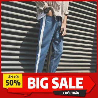 Quần baggy nam nữ sọc phong cách- hàn quốc