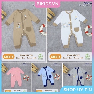 Dokma - Body dài tay Bamboo sợi tre chất đẹp 3-9M ( DB818 )