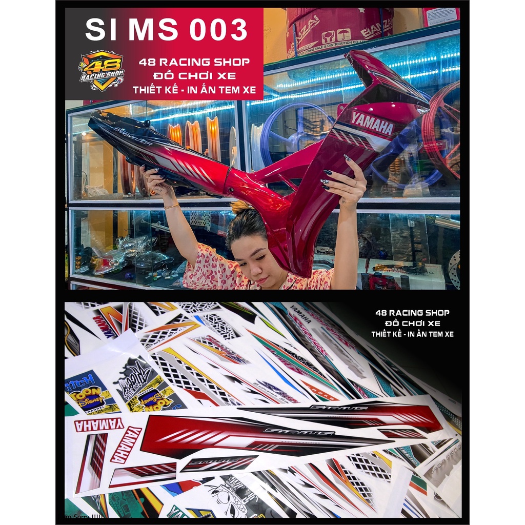 Tem Rời Sirius Đỏ Đen MS003