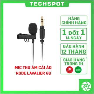 Mic thu âm cài áo Rode Lavalier GO hàng chính hãng- Bảo hành 12 Tháng