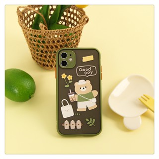 Ốp Onion gấu goodday viền xanh bảo vệ camera iPhone Xr 7 8 7 Plus 8 Plus X Xs Xr XsMax iPhone 11 11 Pro 11 Promax