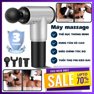 [SALE SỐC] Máy Massage 4 Đầu 6 Chế Độ Fascial Trị Nhức Mỏi Vai Gáy, Đau Giãn Căng Cơ