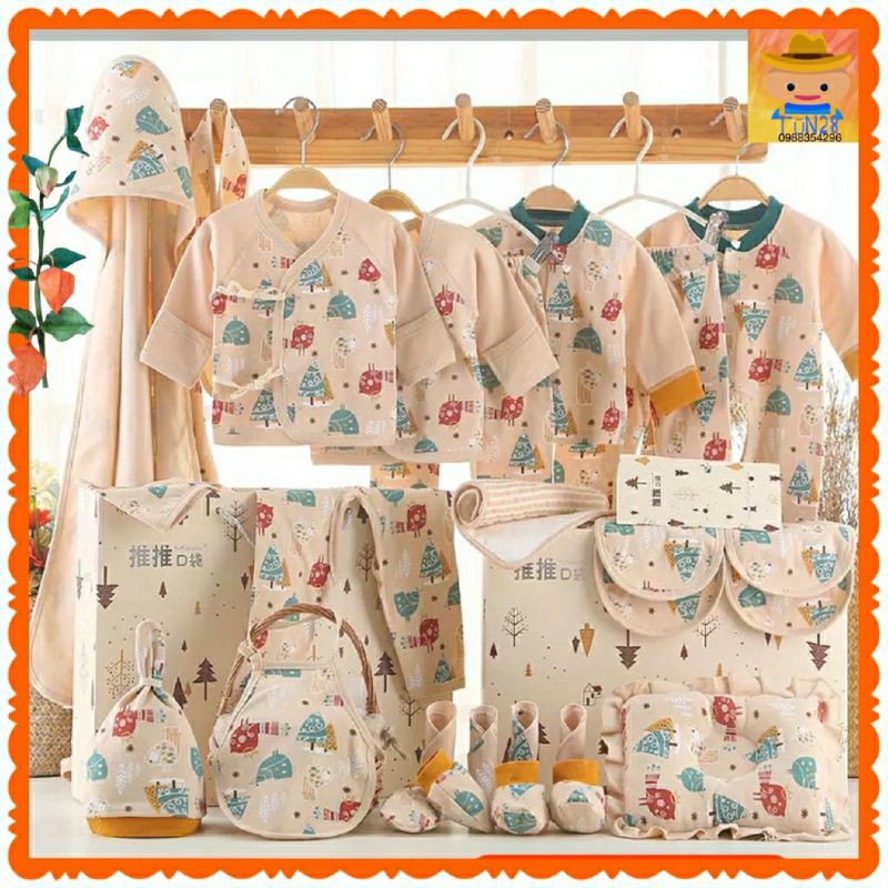 set đồ sơ sinh cao cấp cho bé