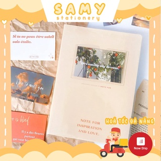 SỔ CARO NOTE FOR DIARY SIZE A5 100GSM 80 TỜ (160 TRANG) VINTAGE DÙNG LÀM LƯU BÚT PLANNER BULLET JOURNAL