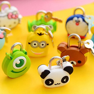 Ổ khóa mini thiết kế kiểu dáng nhỏ gọn nhiều hình dễ thương dùng để khóa vali , ống tiết kiệm cực kỳ đáng yêu F665SP3
