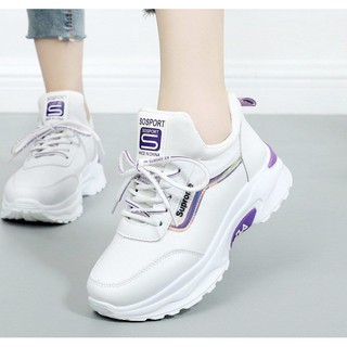 Giày sneaker nữ MS008 (trắng tím)