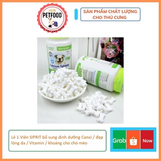 Lẻ 1 Viên SIPRIT bổ sung dinh dưỡng Canxi / đẹp lông da / Vitamin / khoáng cho chó mèo
