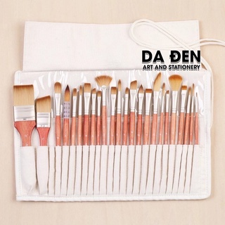 [DA ĐEN] Bộ Cọ Vẽ Art Secret 24 Món Kèm Túi