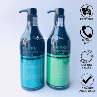 Dầu Gội Kaffen New Dầu Xả Kaffen New Mẫu Mới Phục Hồi Mềm Mượt Cặp 800ml Hãng Chính Hãng