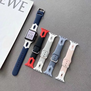 Dây Silicone Cho ĐồNg Hồ Apple 7 6 5 4 3 2 1 SE 45mm 41mm 42mm 38mm iWatch 4 / 5 / 6 / SE 40MMM 44MM