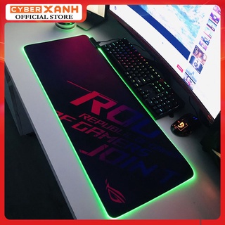 Bàn di chuột LED, Pad chuột chơi game RGB cỡ lớn giá rẻ, chống trượt, chống nước, siêu bền, Sang Xịn Mịn.