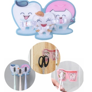 Sỉ 10 miếng dán tường hình chiếc răng treo bàn chải tiện dụng