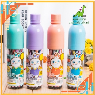 Chai Màu Nước Vẽ An Toàn Cho Trẻ Em Chai 12 Bút Màu cực dễ thương - Nhíp Shop