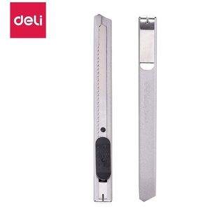 Dao rọc giấy Deli loại 13 lưỡi tách rời - E2053 ; lưỡi dao thay thế 2012