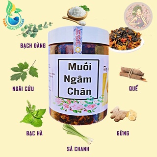 [MUA 2 TẶNG 1] Muối ngâm chân thảo dược 500gr, muối ngâm khử mùi khó chịu của chân, giúp thải độc tố giảm đau xương khớp