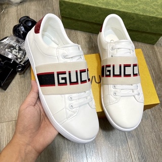 Giày Thể Thao Nam Nữ -Sneaker G.C Đai Chun Màu Trắng full size 35-43