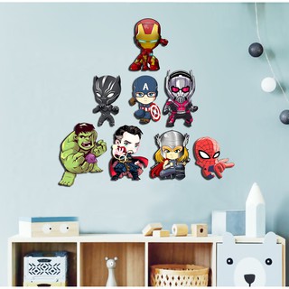 Tranh treo tường hiện đại chủ đề Siêu anh hùng Avenger trang trí phòng khách, phòng ngủ - Tặng kèm băng dính 3M