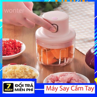 Máy Say Thực Phẩm Đa Năng Cầm Tay Nhỏ Gọn, Máy Say Mini Tự Động Dùng Sạc, Tiện Dụng Dễ Vệ Sinh