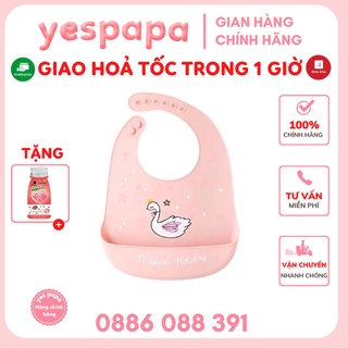 Yếm ăn dặm silicon hình thú đáng yêu dễ thương