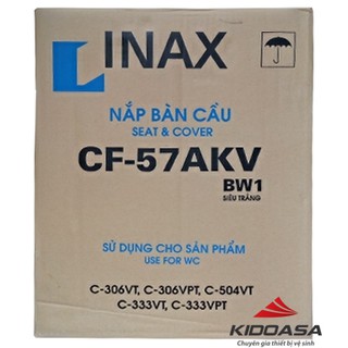 Nắp bồn cầu INAX 306  thông dụng chính hãng CF -57AKV