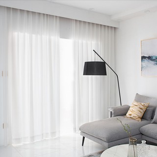 Rèm voan trắng lụa tinh khiết, rèm cửa sổ Loại 1, vải treo tường trang trí decor phòng ngủ